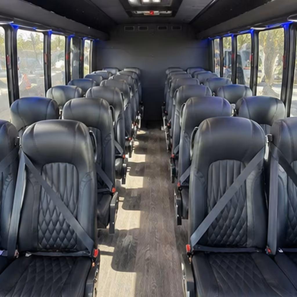 30 passenger minibus inside