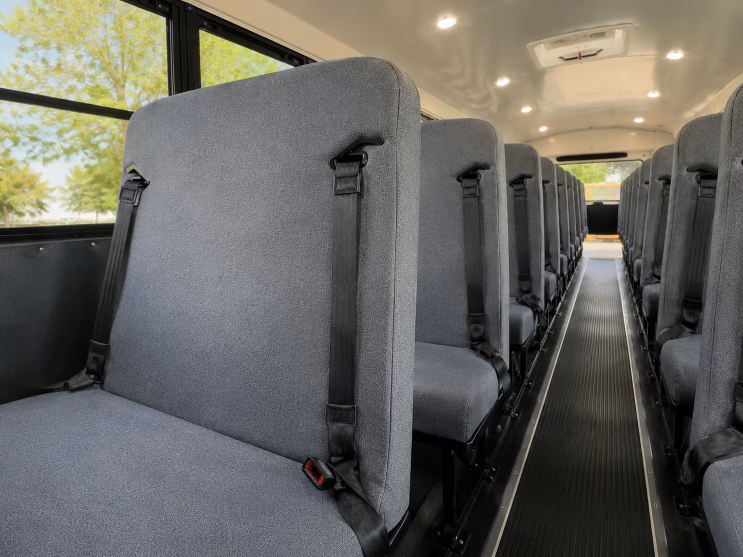school bus inside